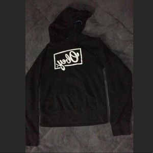 OBEY BLACK WOMENS HOODIE SIZE XS